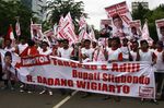 Ada Demo, Jalur Lambat di Depan KPK Macet