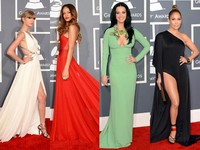 Bertabur bintang di Grammy Awards 2013. (Getty Images).