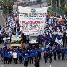 Demo Buruh, Hindari Kawasan Gatot Subroto & Sudirman