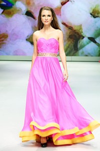 Jakarta, Indonesia - 14 Februari 2013. Blossoms by Jeanny Ang Couture Spring/Summer Collection 2013. Indonesia Fashion Week 2013 at Jakarta Convention Center. Senayan. Jakarta. [Foto: Mohammad Abduh/Wolipop]