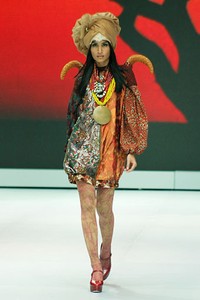 Jakarta, Indonesia - 14 Februari. Melinda Looi Couture Collection 2013. Indonesia Fashion Week 2013 at Jakarta Convention Center. 14 Februari 2013. Senayan. Jakarta. [Foto: Mohammad Abduh/Wolipop]