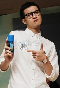 Junot saat ditemui di launching Axe di fX Sudirman, Jakarta, pada Selasa (19/2/2013). Gusmun/detikFoto.