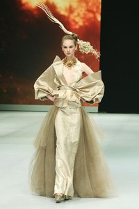 Jakarta, Indonesia - 14 Februari, Balijava by Denny Wirawan Poetique de Savane Collection 2013. Indonesia Fashion Week 2013 at Jakarta Convention Center. Senayan. Jakarta. [Foto: Mohammad Abduh/Wolipop]