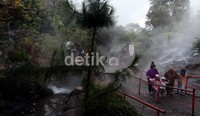 Obyek wisata Sari Ater, Subang, Jawa Barat, masih menjadi tujuan utama para wisatawan asal Jakarta dan sekitarnya untuk menikmati masa berlibur.