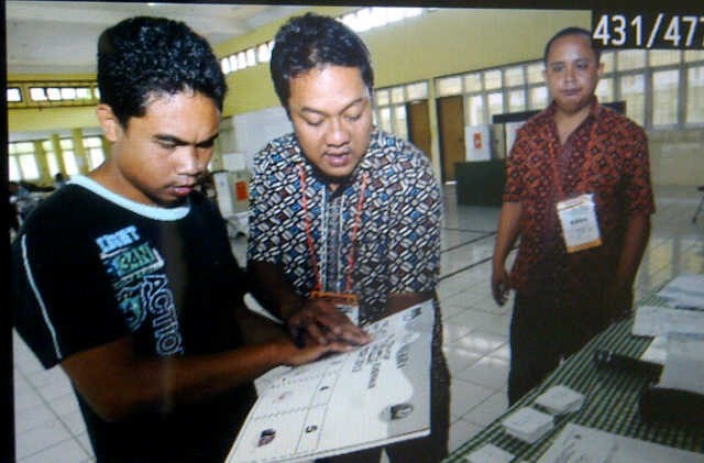 206 Tunanetra Mencoblos di 2 TPS di Wiyata Guna