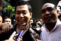 Ridwan diperiksa sebagai saksi untuk empat tersangka kasus daging sapi. Ramses/detikFoto.
