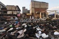 Ratusan petak rumah ini terbakar, Minggu (24/2/2013) kemarin.