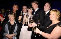 'Les Miserables' meraih tiga penghargaan, yaitu Best Supporting Actress untuk Anne Hathaway, Best Sound Mixing dan Best Makeup & Hair Styling. Kevork Djansezian/Getty Images.