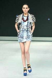 Jakarta, Indonesia - 14 Februari. Sofie Algorithmic. Indonesia Fashion Week 2013 at Jakarta Convention Center. 14 Februari 2013. Senayan. Jakarta. [Foto: Mohammad Abduh/Wolipop]