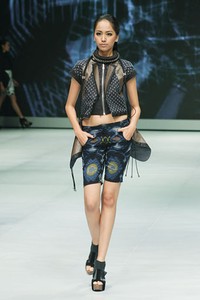 Jakarta, Indonesia - 14 Februari. Sofie Algorithmic. Indonesia Fashion Week 2013 at Jakarta Convention Center. 14 Februari 2013. Senayan. Jakarta. [Foto: Mohammad Abduh/Wolipop]