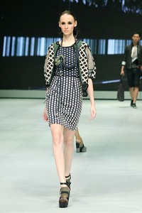 Jakarta, Indonesia - 14 Februari. Sofie Algorithmic. Indonesia Fashion Week 2013 at Jakarta Convention Center. 14 Februari 2013. Senayan. Jakarta. [Foto: Mohammad Abduh/Wolipop]