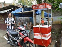 Anak dari SPBU bensin besar Pertamina, ya Pertamini (Foto Tri Yudianto).