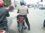 Motor Tanpa Pelat Pak Polisi