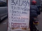 Kampanye Golput Becak Bermotor
