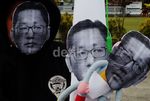 HMI Banyumas Gantung Anas di Monas