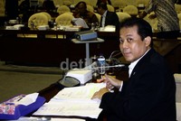 Anas disebut memiliki informasi menarik seputar kasus Century. Ramses/detikFoto.