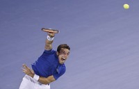 Djokovic mengalahkan Roberto Bautista 6-1, 7-6. REUTERS/Mohammed Salem.