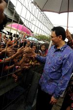 Ahok Tinjau Waduk Pluit