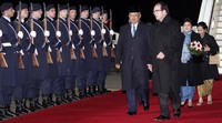 Presiden SBY tiba di Bandara Internasional Tegel, Berlin, Jerman. (Setpres).