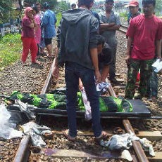 Mr X Diduga Tabrakan Diri ke Kereta di Maleber Bandung