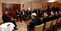 Setelah CEO Siemens AG Peter Loscher, Presiden SBY bertemu dengan CEO Volswagen Martin Winterkorn. (Setpres).