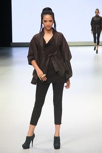 Jakarta, Indonesia - 15 Februari. Camilla Wellton Eco Couture. Indonesia Fashion Week 2013 at Jakarta Convention Center. 15 Februari 2013. Senayan. Jakarta. [Foto: Mohammad Abduh/Wolipop]