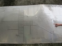 Peta Lobang Jepang terpampang di pintu masuknya. Lorong-lorong dari lubang ini sangat banyak. Ada beberapa yang buntu dan ada juga yang menghubungkan ke Ngarai Sianok (Afif/detikTravel)