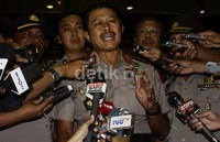 Nanan memberikan keterangan pers usai diperiksa KPK. Ramses/detikFoto.