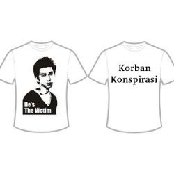 Kaos Baru untuk Raffi Ahmad Bertuliskan Korban Konspirasi