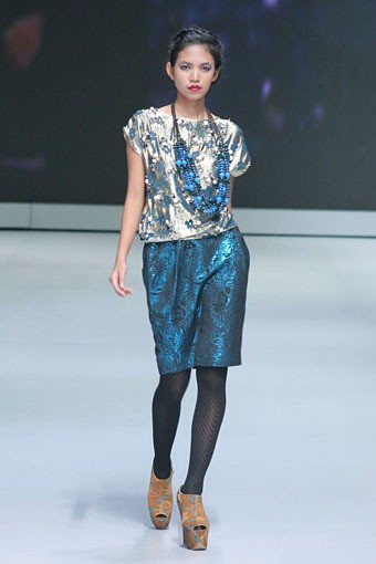 Jakarta, Indonesia - 16 Februari. Hengki Kawilarang Urban Senja. Indonesia Fashion Week 2013 at Jakarta Convention Center. 16 Februari 2013. Senayan. Jakarta. [Foto: Mohammad Abduh/Wolipop]