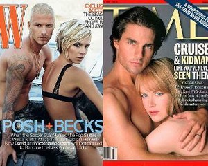 Aksi 6 Pasangan Selebriti Pose Sensual Bersama di Majalah
