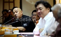 Salah satu perwakilan produser dari PPFI, Zairin Zein memberikan keterangannya dan mendukung agar segera menjalankan RPP tersebut sesuai dengan undang-undang.