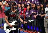 Onci jadi vokalis Ungu dadakan. Gus Mun/detikHOT.