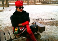 Syahrini di Nami Island, Korea Selatan. (dok. Instagram)