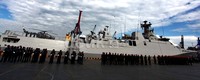 KRI Diponegoro 365 berangkat ke Lebanon dari Kolinlamil TNI AL, Tanjung Priok, Jakarta Utara.