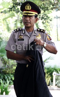 Legimo tiba di kantor KPK, Rasuna Said, Jakarta, pukul 10. 25 WIB. Ramses/detikFoto.