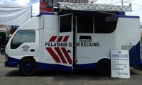 Pelayanan yang diberikan salah satunya SIM keliling. (Mapolres OKU)