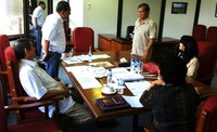 Dalam wawancara ini, Prabowo didampingi para petinggi partai berlambang garuda tersebut.
