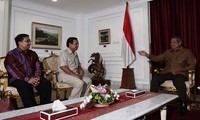 Dalam pertemuan itu, Prabowo didampingi Wakil Ketua Umum Partai Gerindra Fadli Zon. Abror Rizki/Setpres.