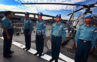 100 prajurit TNI AL tersebut diberangkatkan dari Kolinlamil TNI AL, Tanjung Priok, Jakarta Utara.