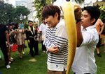Saat Ryeowook & Siwon Super Junior Main Ular di Jakarta
