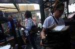 Bersih-bersih Sekolah Usai Kebakaran