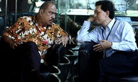 Melchias Markus Mekeng menunggu di ruang tunggu KPK. Saat tiba di gedung KPK, Melchias Mekeng menolak berkomentar mengenai pemeriksan yang akan dijalani. Ramses/detikFoto.