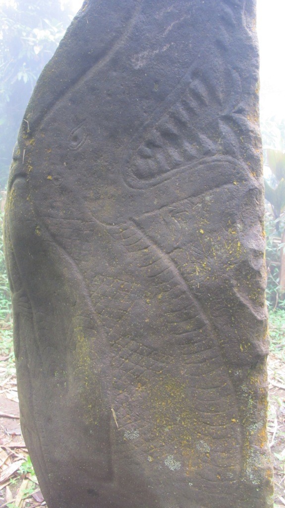  Batu  Keramat Gambar  Naga di Kuningan Berasal dari  Zaman 