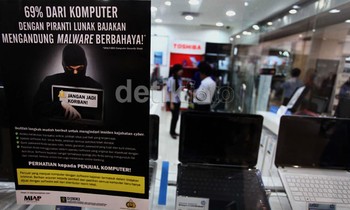 Berdasarkan studi forensik komputer di wilayah Asia Tenggara, ditemukan ribuan malware atau virus berbahaya dari sampling 216 komputer bermerek baru yang menggunakan piranti lunak ilegal.