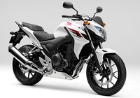 Ini adalah CB400F. Menurut rencana motor tersebut akan diperlihatkan Honda pada akhir pekan ini di Osaka pada 15-17 Maret dan Tokyo Motorcycle Show pada 22-24 Maret. (dok Honda).