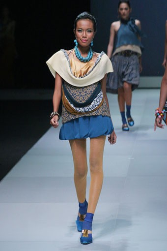 Jakarta, Indonesia - 16 Februari. Dandy T Hidayat Parasrani. Indonesia Fashion Week 2013 at Jakarta Convention Center. 16 Februari 2013. Senayan. Jakarta. [Foto: Mohammad Abduh/Wolipop]