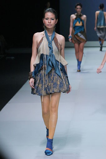 Jakarta, Indonesia - 16 Februari. Dandy T Hidayat Parasrani. Indonesia Fashion Week 2013 at Jakarta Convention Center. 16 Februari 2013. Senayan. Jakarta. [Foto: Mohammad Abduh/Wolipop]