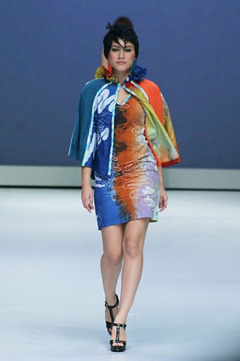 Jakarta, Indonesia - 16 Februari. Lia Mustafa Poutreit Malioboro. Indonesia Fashion Week 2013 at Jakarta Convention Center. 16 Februari 2013. Senayan. Jakarta. [Foto: Mohammad Abduh/Wolipop]