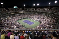 Para pendukung dari kedua petenis memadati stadion untuk memberikan dukungan. (Reuters/Danny Moloshok).
